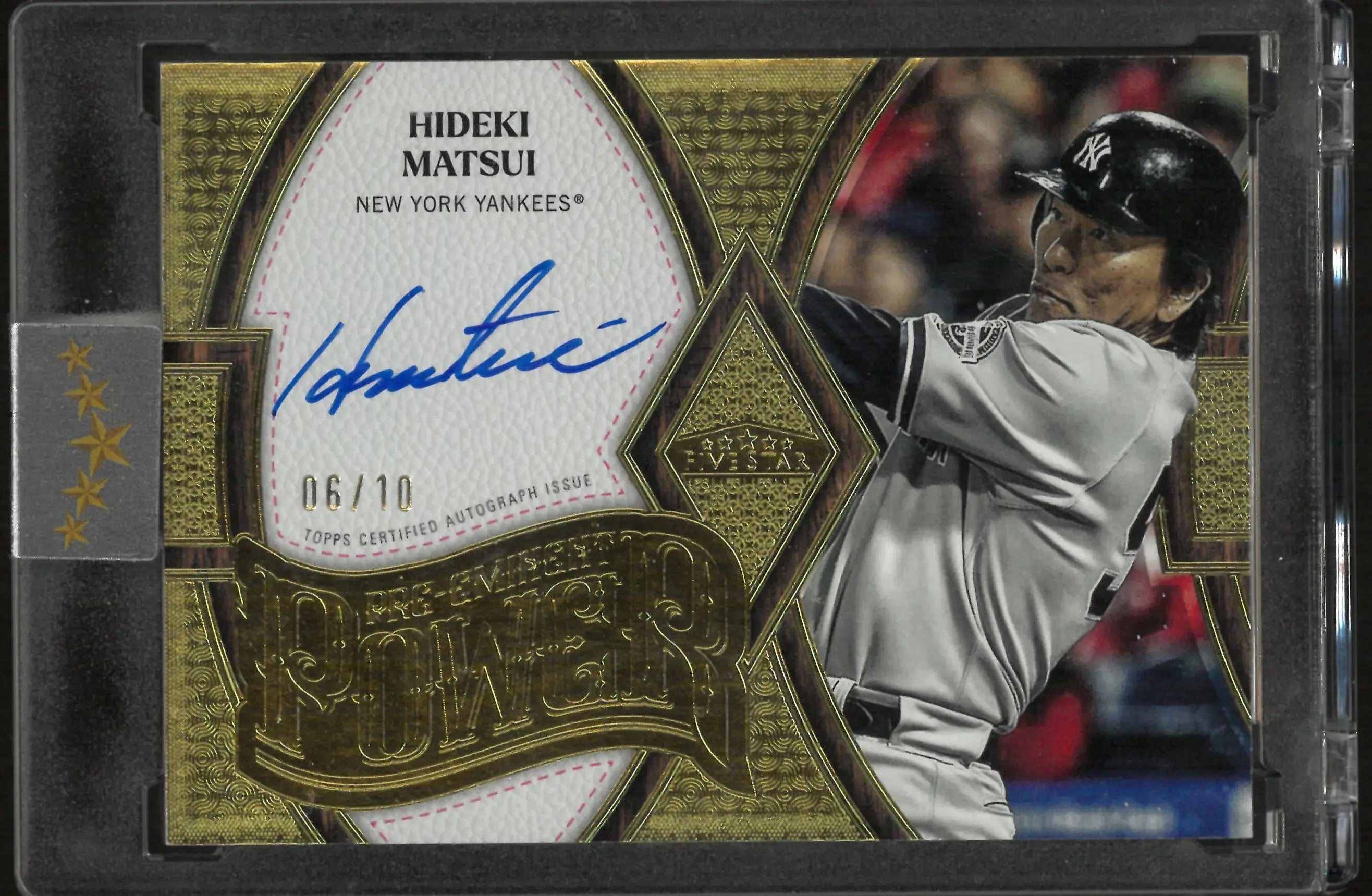 2025 Topps Five Star Pre-Eminent Power Autograph Hideki Matsui Auto /10 