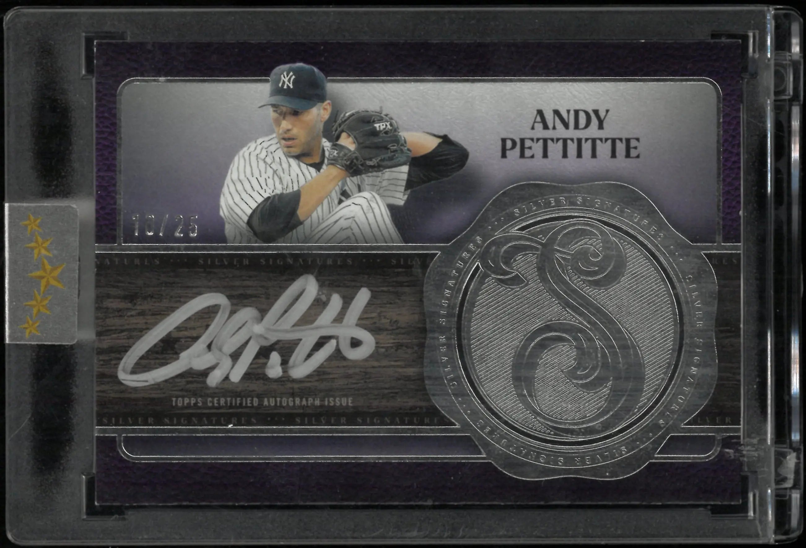 2025 Topps Five Star Silver Signatures Auto Andy Pettitte /25 