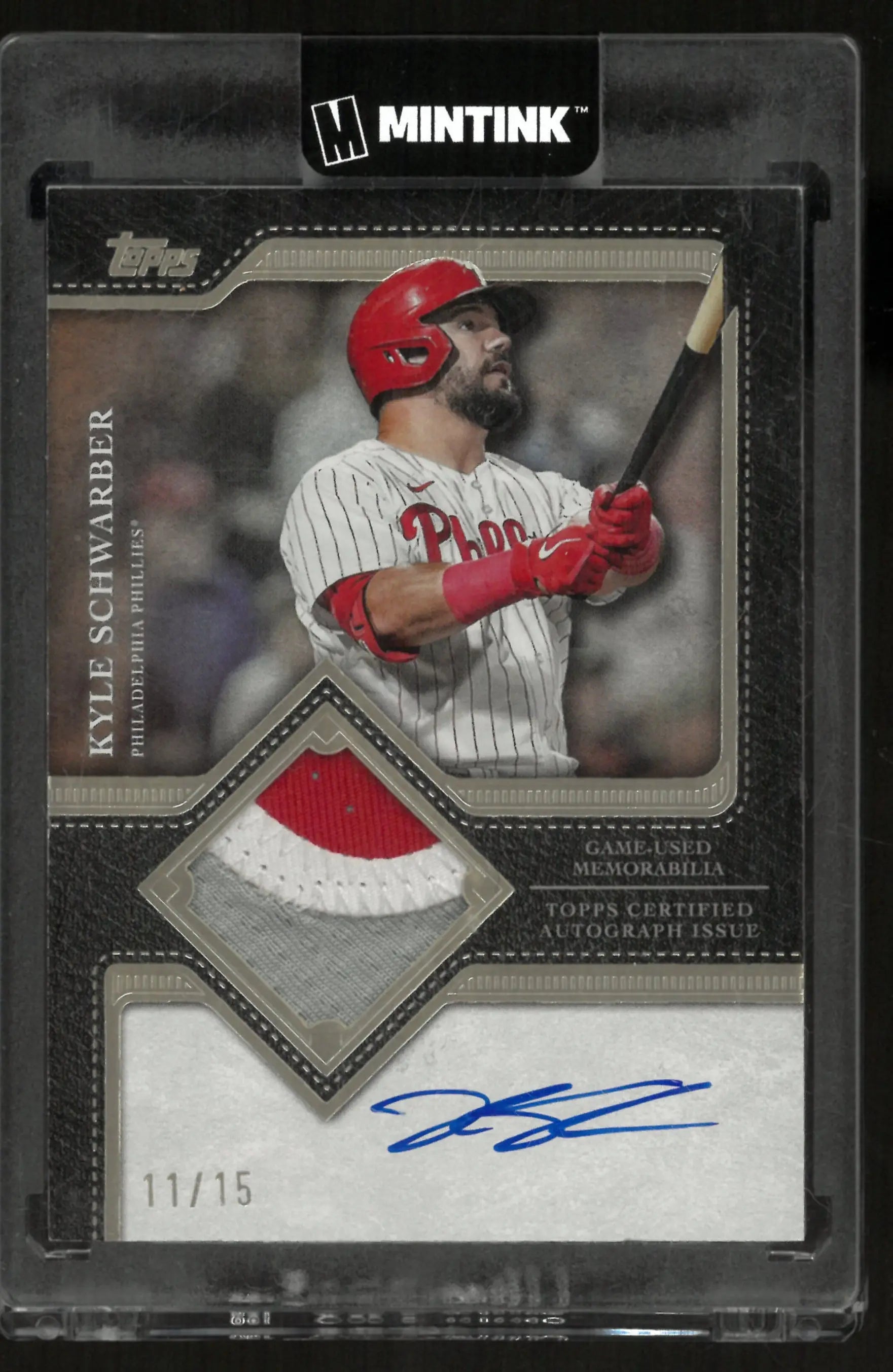 2025 Topps Flagship Autograph Patch Kyle Schwarber /15 