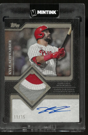 2025 Topps Flagship Autograph Patch Kyle Schwarber /15 