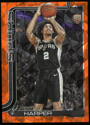 2025 Topps Flagship Basketball Orange Diamante Rookie Dylan Harper RC /25 