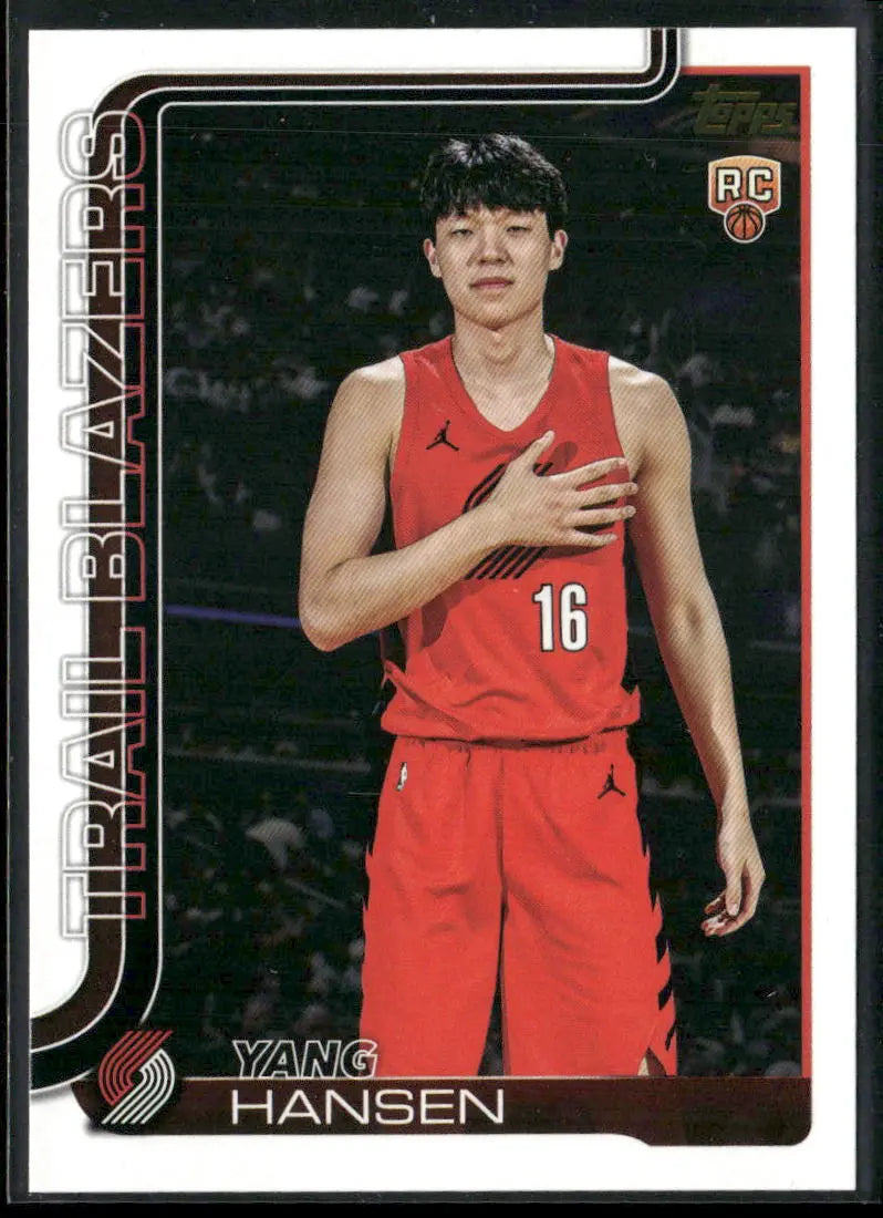 2025 Topps Flagship Basketball Rookie SP Yang Hansen 