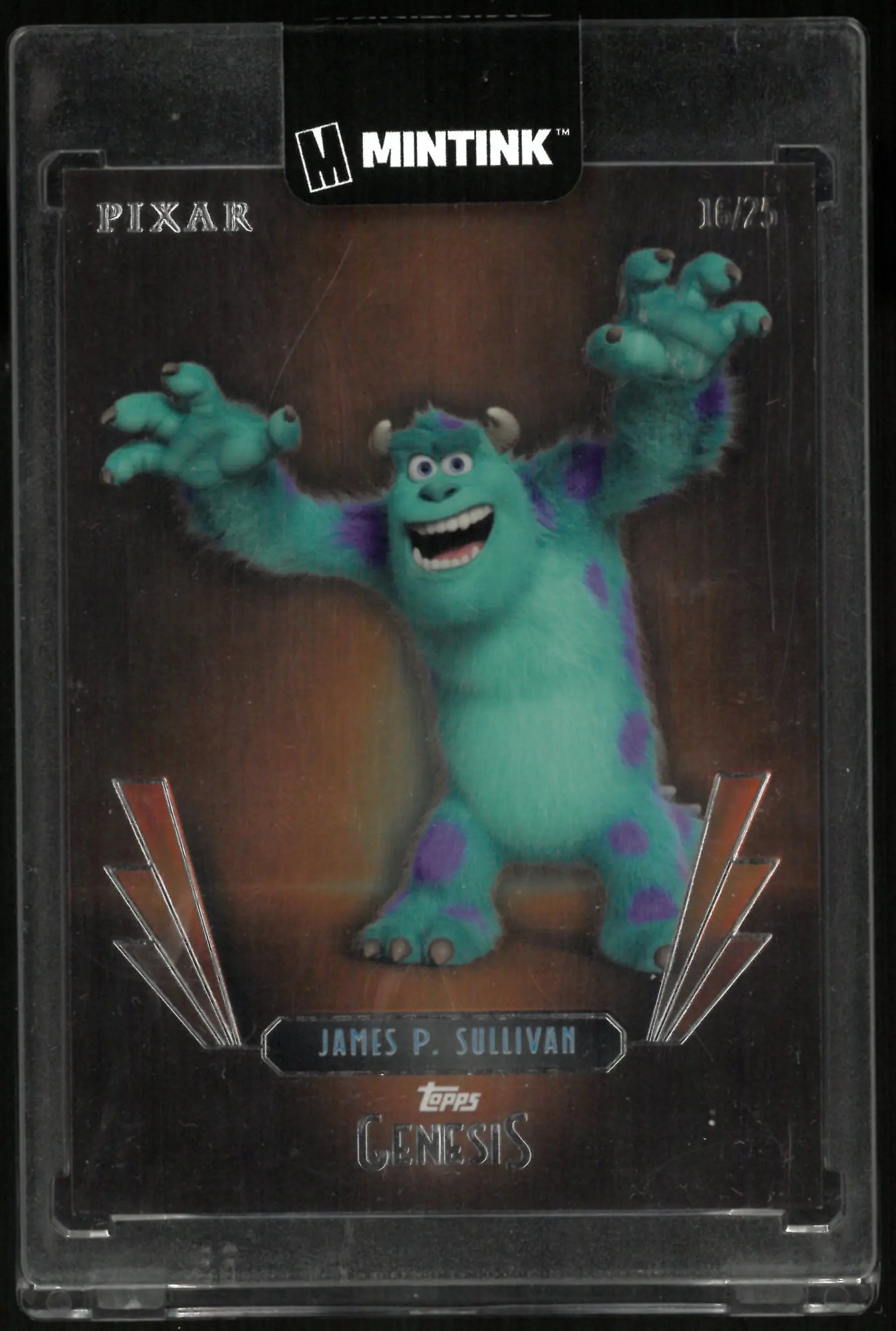 2025 Topps Genesis Pixar Orange James P. Sullivan /25 