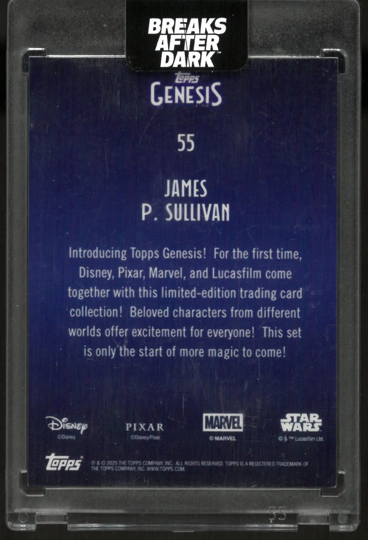 2025 Topps Genesis Pixar Orange James P. Sullivan /25 