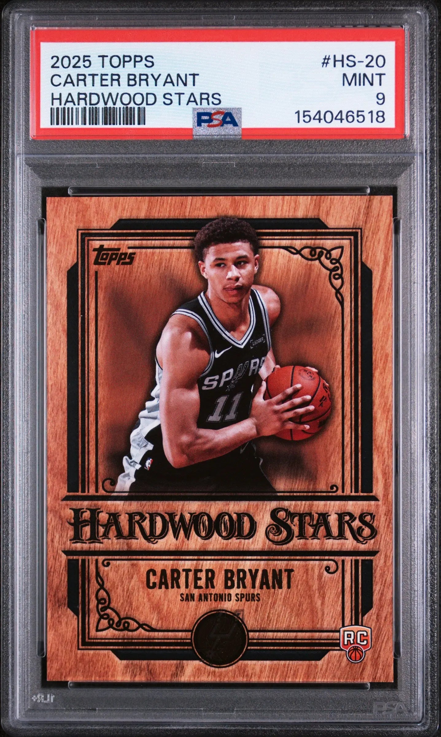 2025 Topps Hardwood Stars Rookie Carter Bryant RC PSA 9 