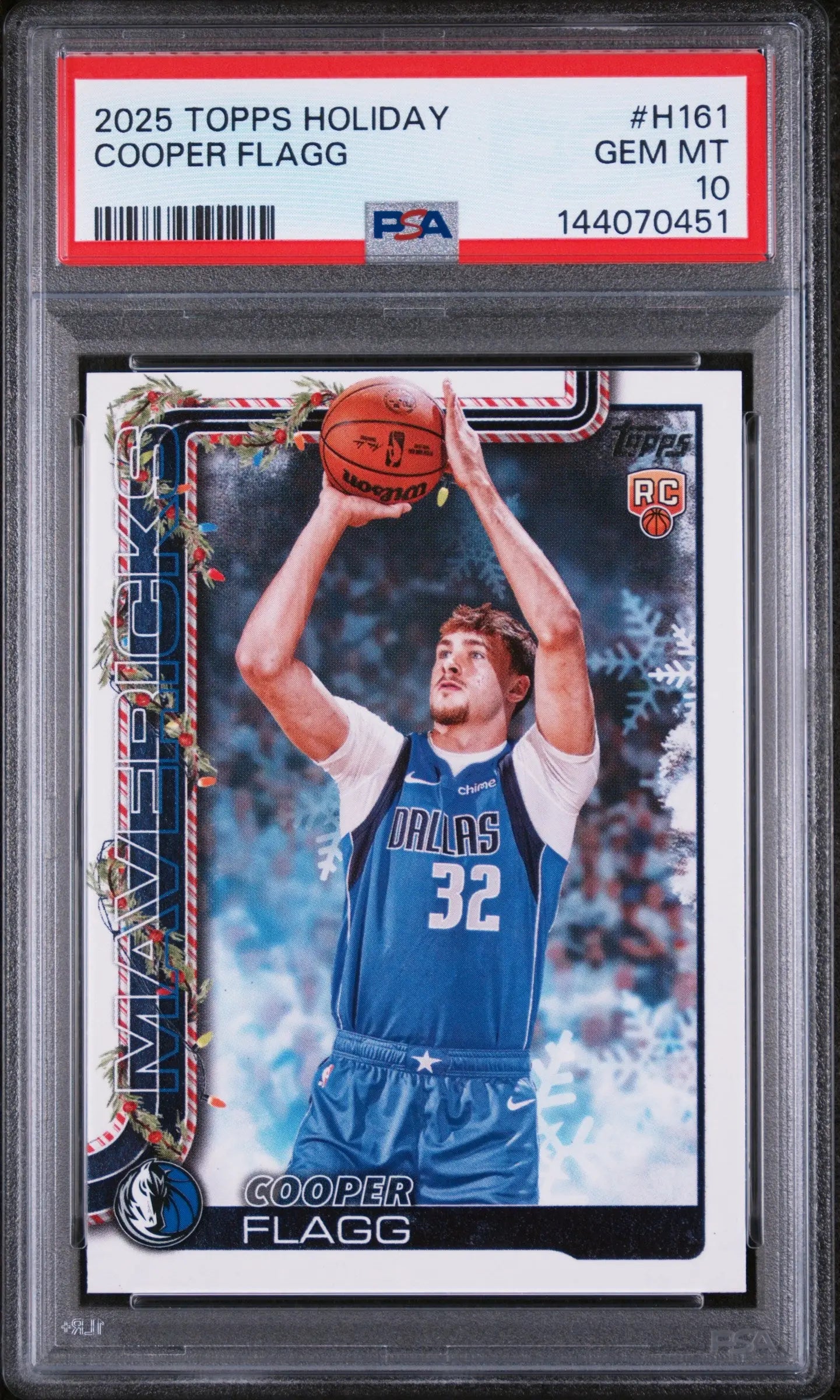 2025 Topps Holiday Rookie Cooper Flagg RC PSA 10 