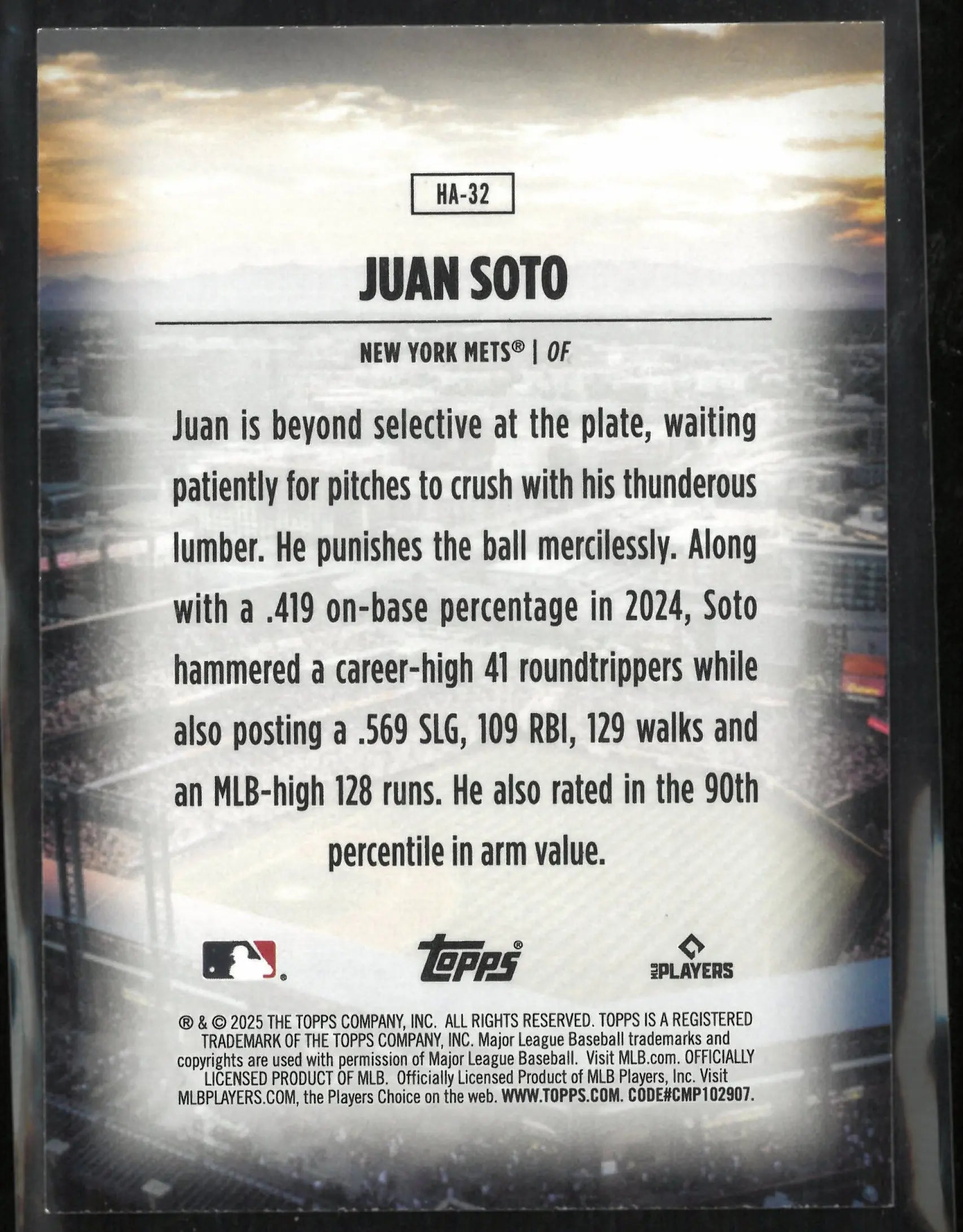 2025 Topps Home Field Advantage Juan Soto 