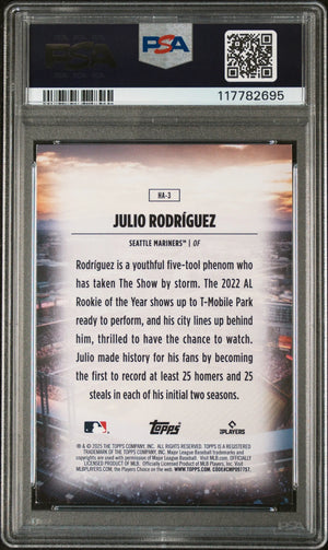 2025 Topps Home Field Advantage Julio Rodriguez #HA3 PSA 9 