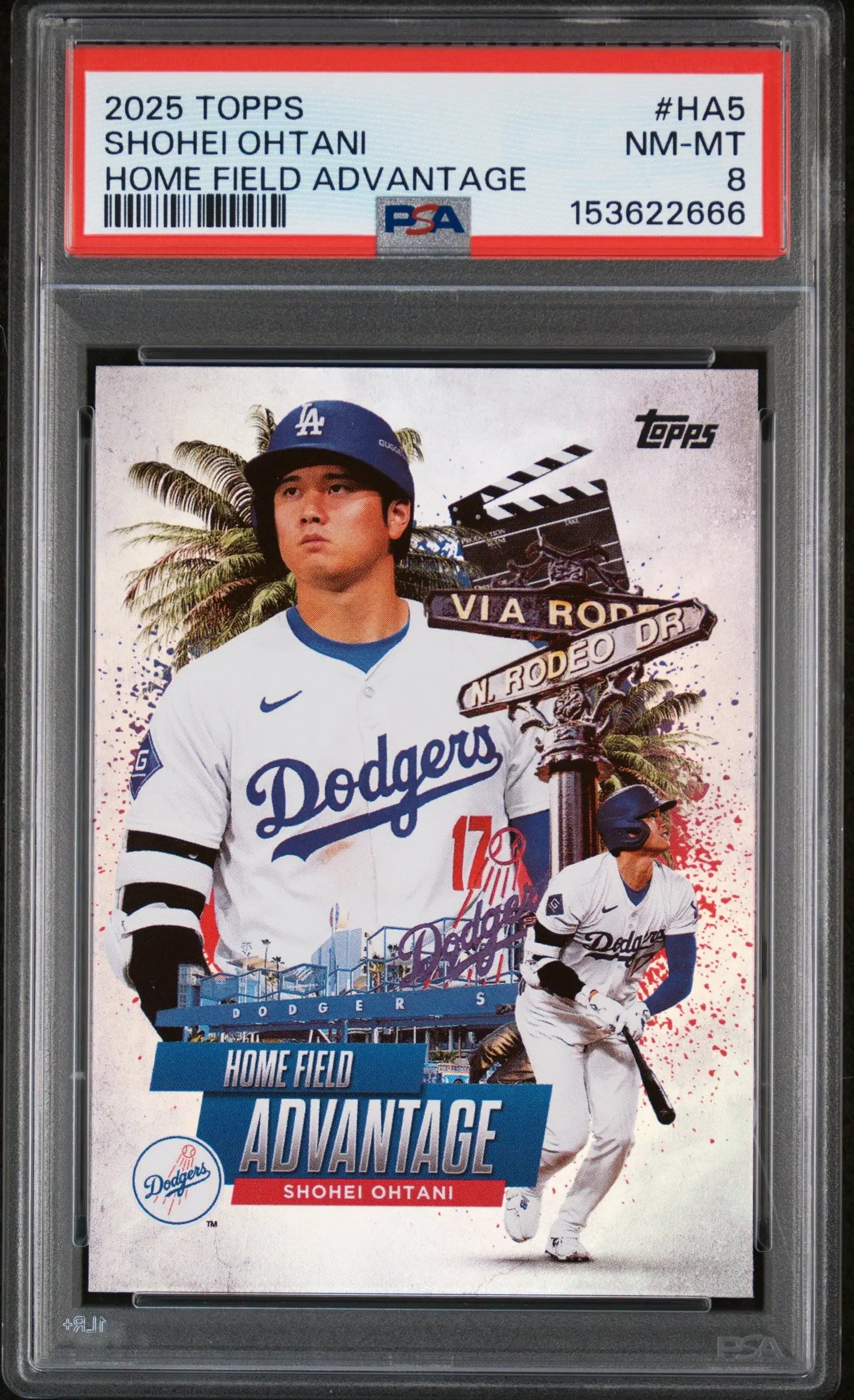 2025 Topps Home Field Advantage Shohei Ohtani PSA 8 