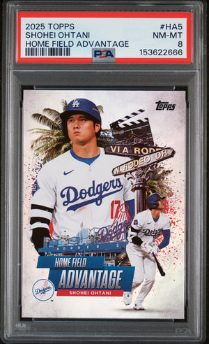2025 Topps Home Field Advantage Shohei Ohtani PSA 8 