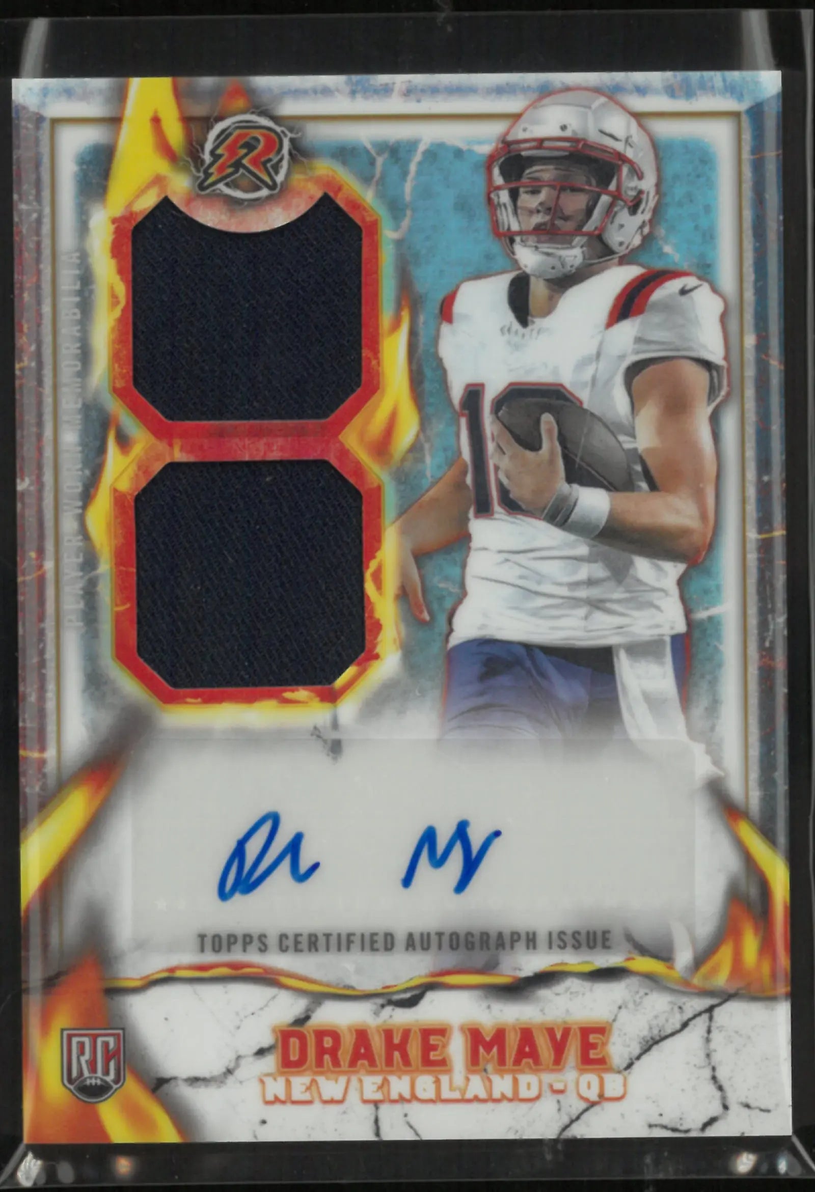 2025 Topps Ignite Rookie Patch Autograph Drake Maye Auto RC 