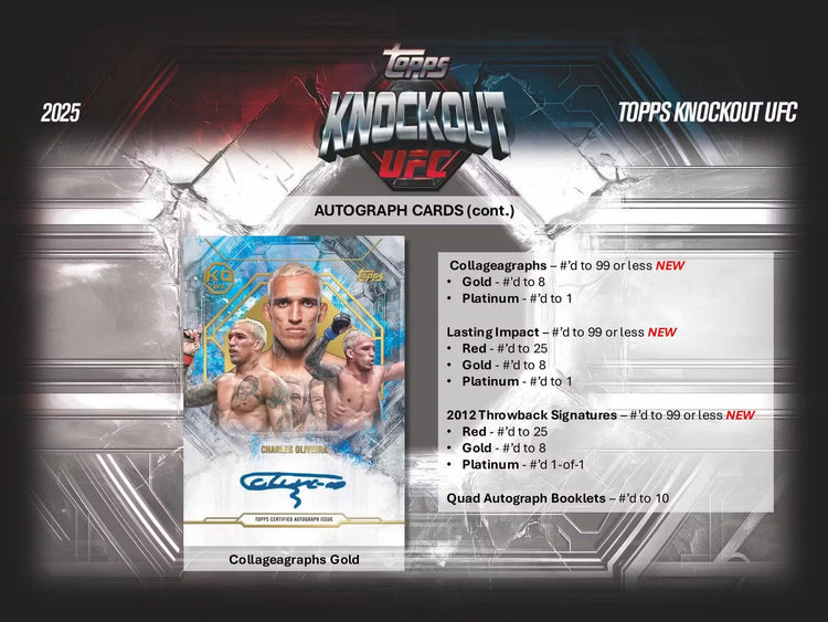 2025 Topps Knockout UFC Hobby Box 