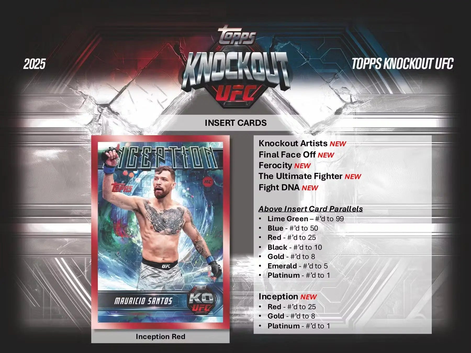 2025 Topps Knockout UFC Hobby Box 