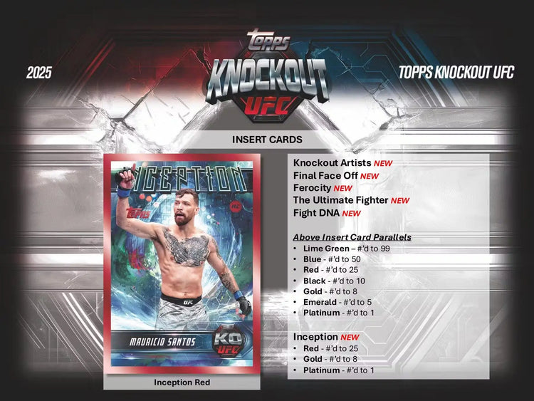 2025 Topps Knockout UFC Hobby Box 