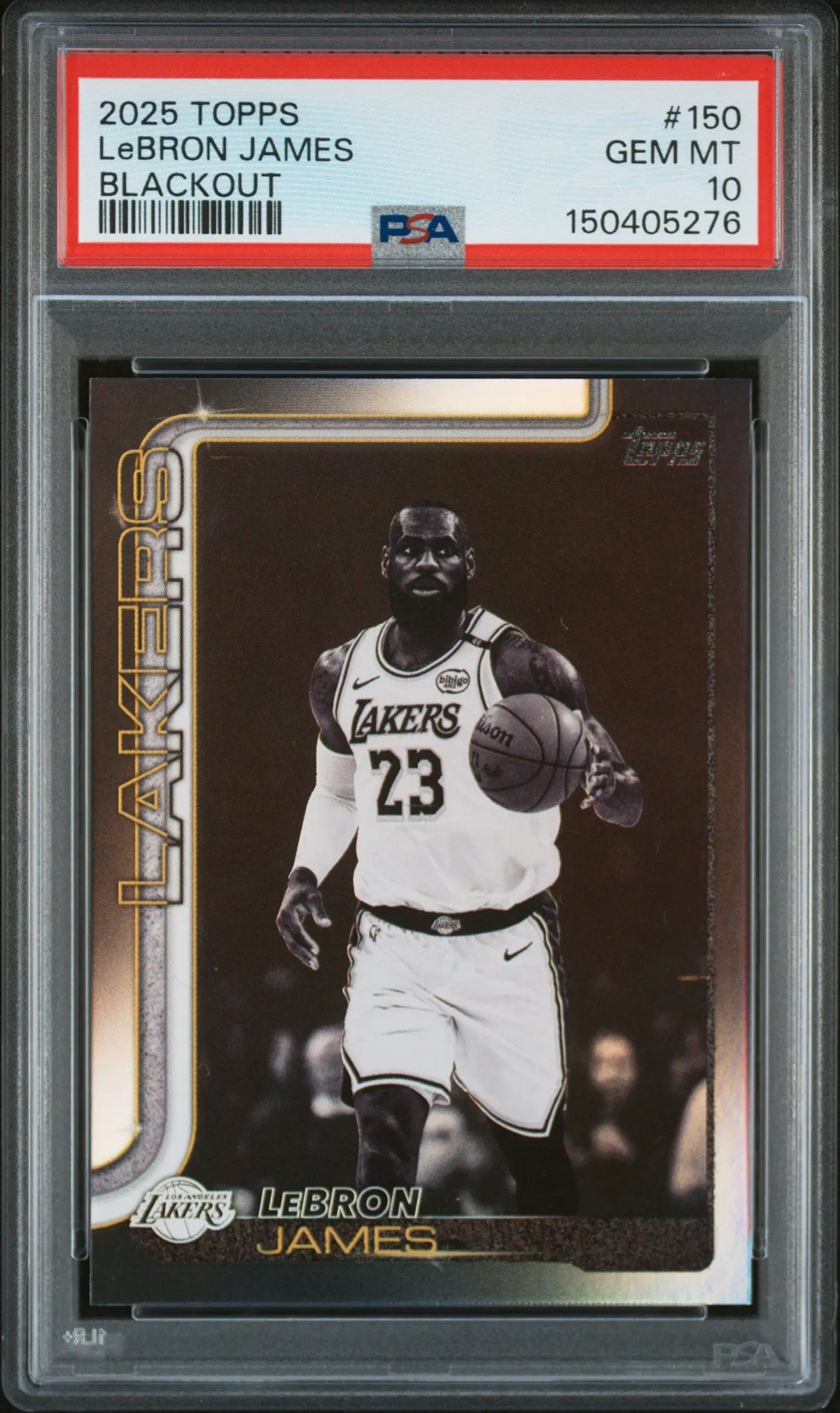 2025 Topps Lebron James Blackout PSA 10 