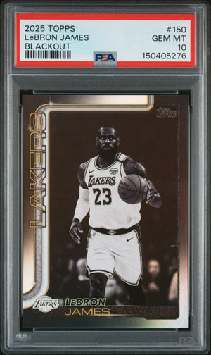2025 Topps Lebron James Blackout PSA 10 