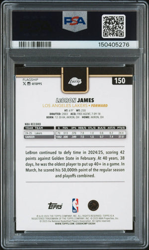 2025 Topps Lebron James Blackout PSA 10 