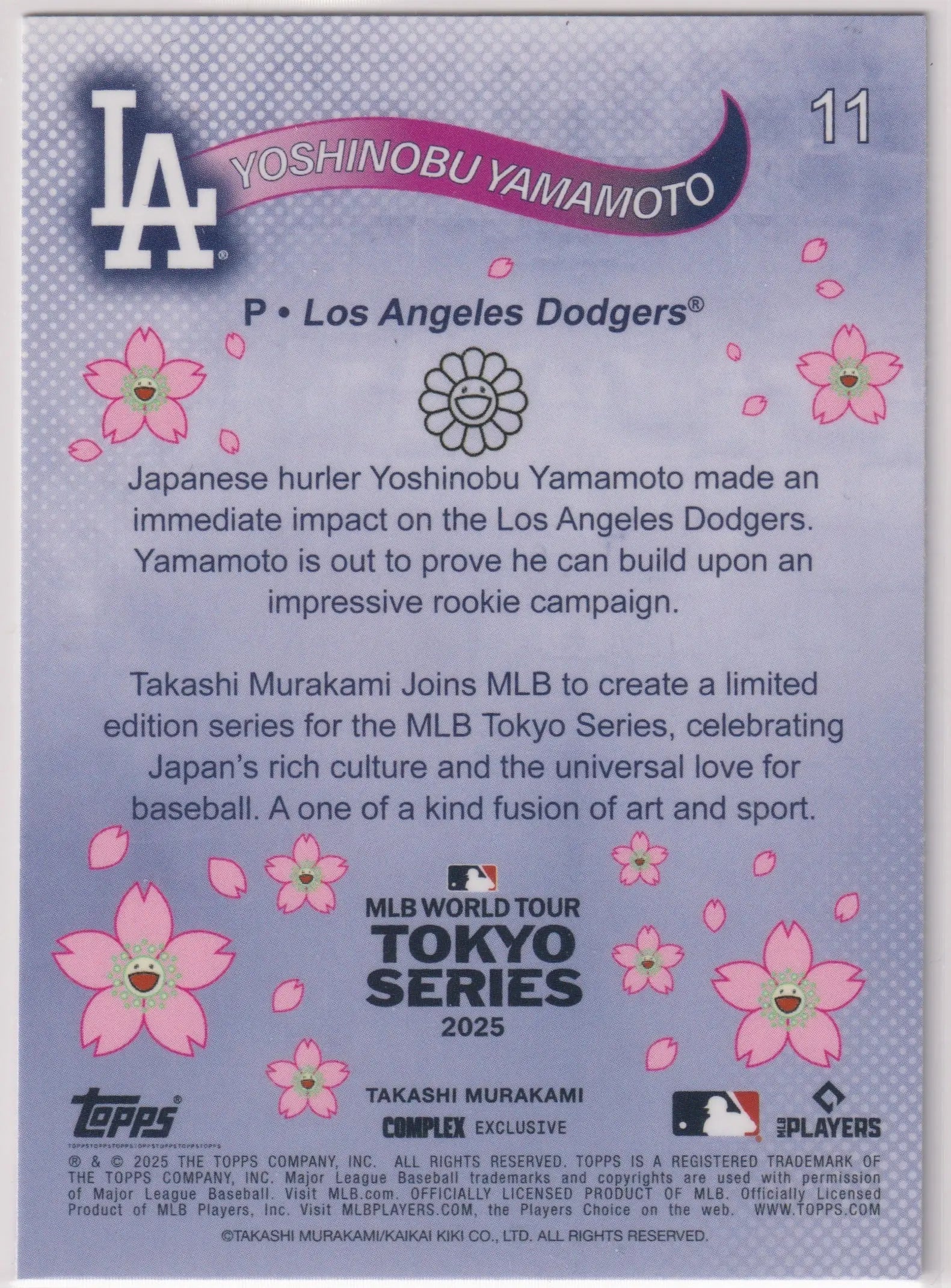 2025 Topps MLB Tokyo Series Yoshinobu Yamamoto 