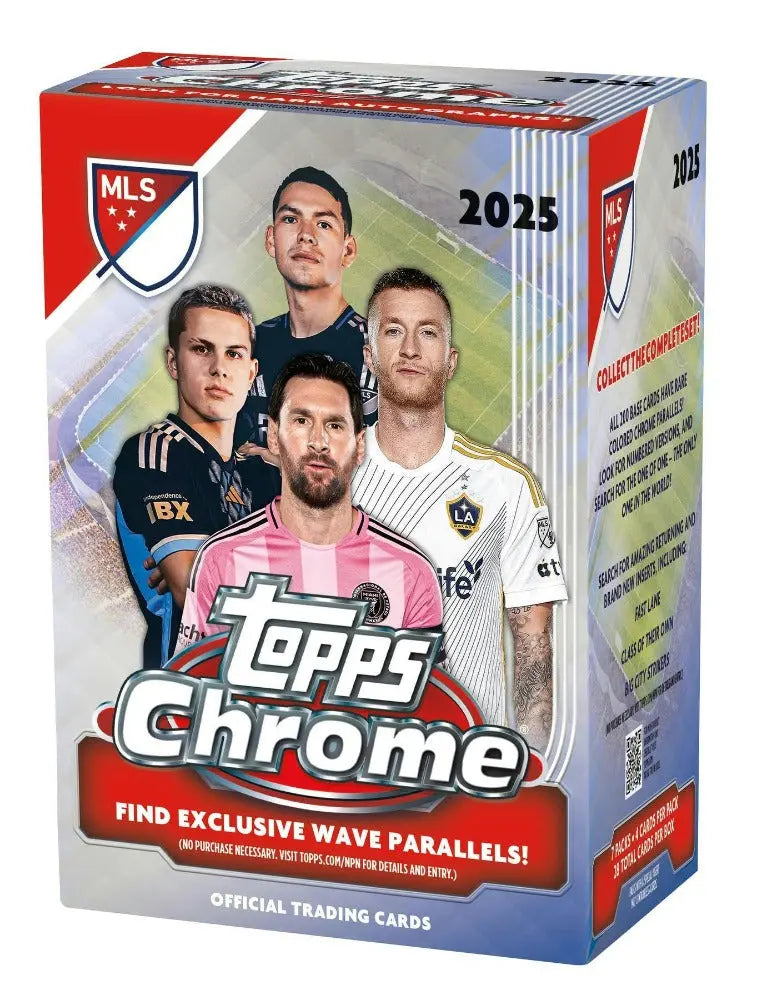 2025 Topps MLS Major League Soccer Chrome Blaster Box 