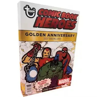 2025 Topps Marvel Comic Book Heroes 1975 Golden Anniversary Hobby Box 