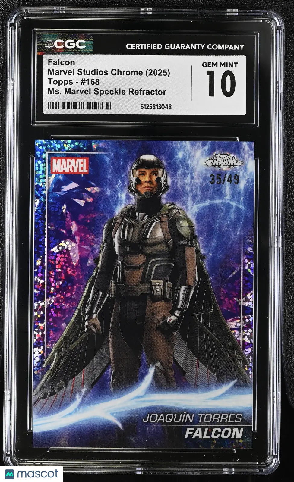 2025 Topps Marvel Studios Chrome Falcon 35/49 #168 CGC 10 