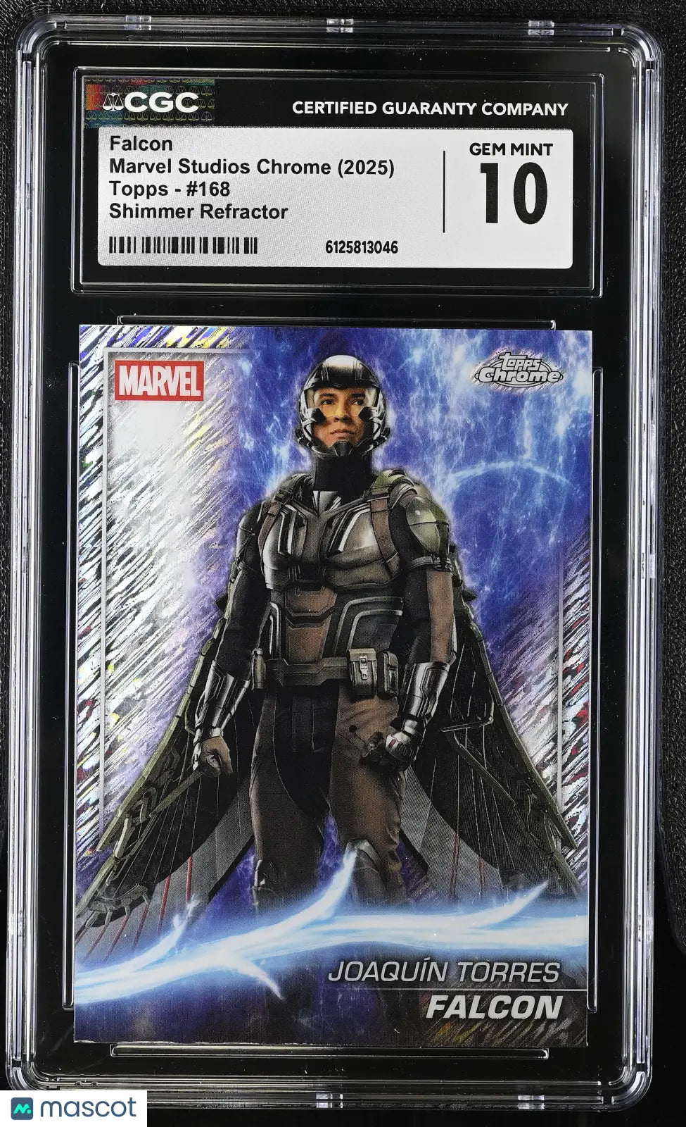 2025 Topps Marvel Studios Chrome Falcon #168 CGC 10 