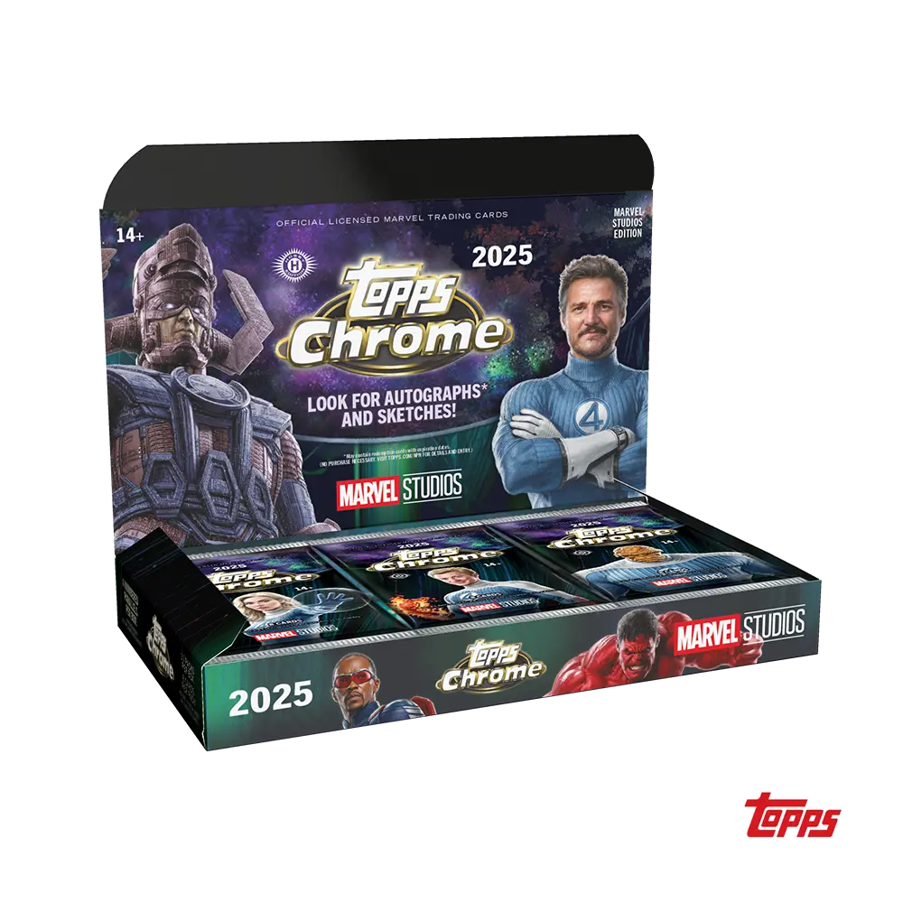 2025 Topps Marvel Studios Chrome Hobby Box 
