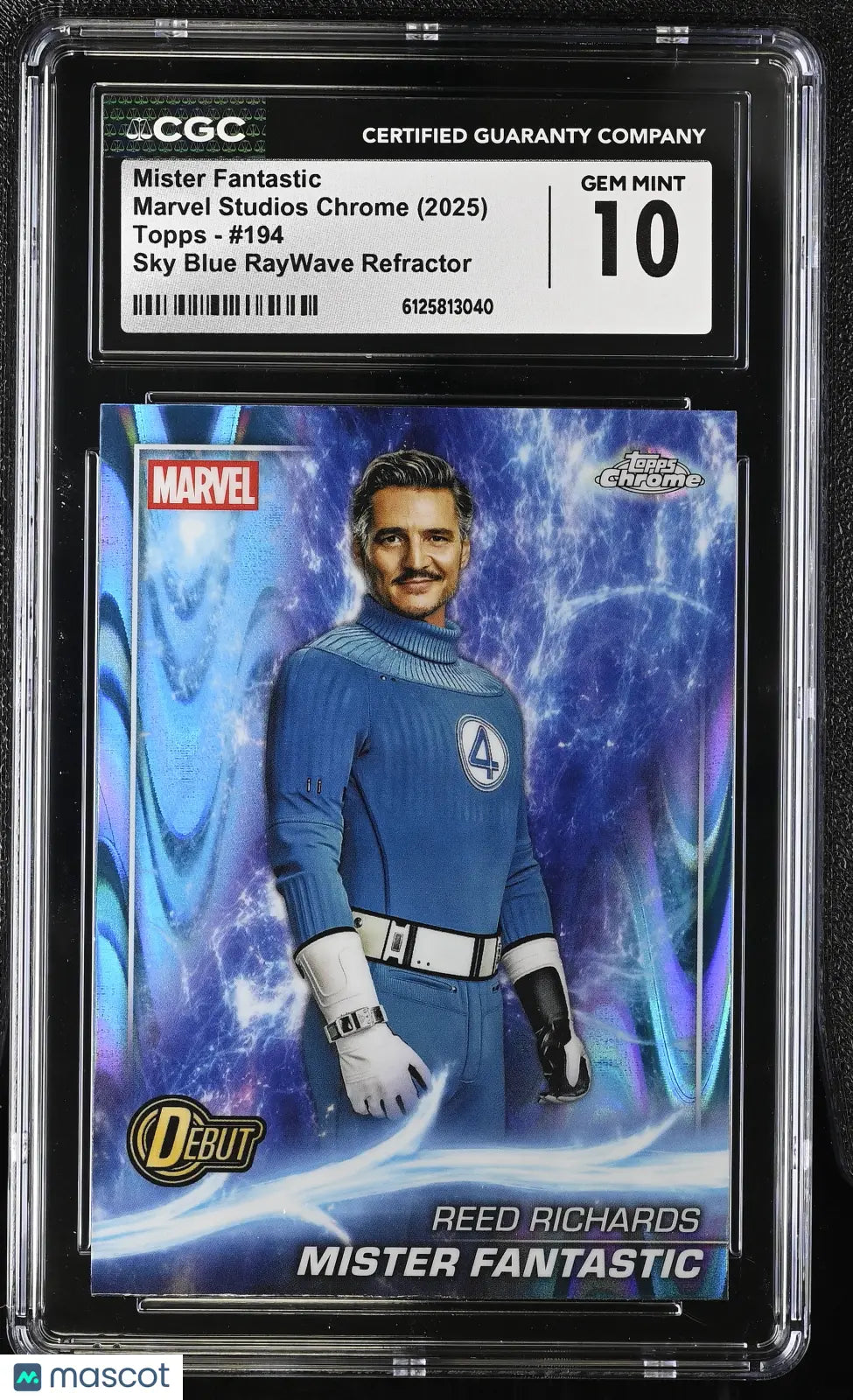 2025 Topps Marvel Studios Chrome Mister Fantastic #194 CGC 10 