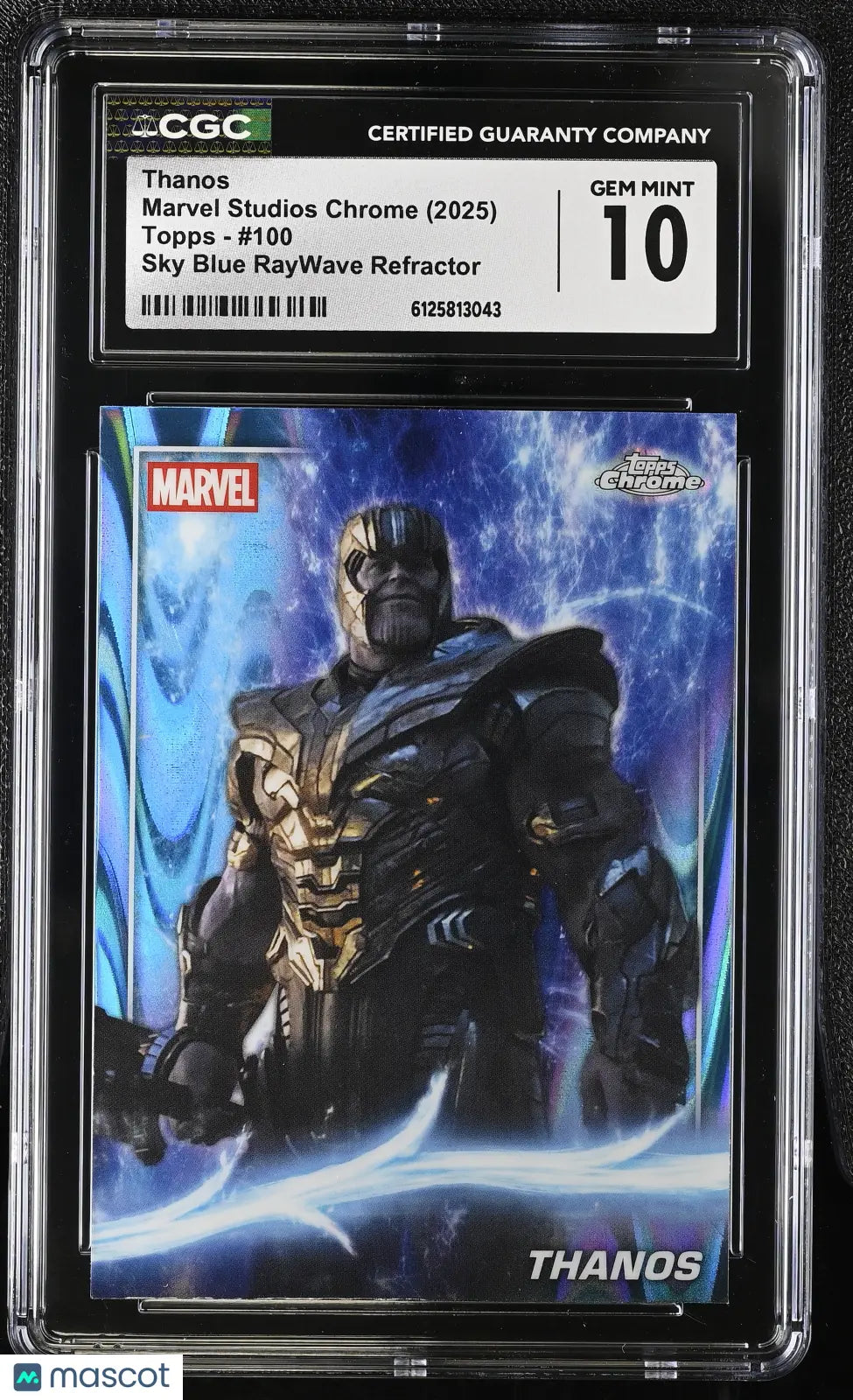 2025 Topps Marvel Studios Chrome Thanos #100 CGC 10 