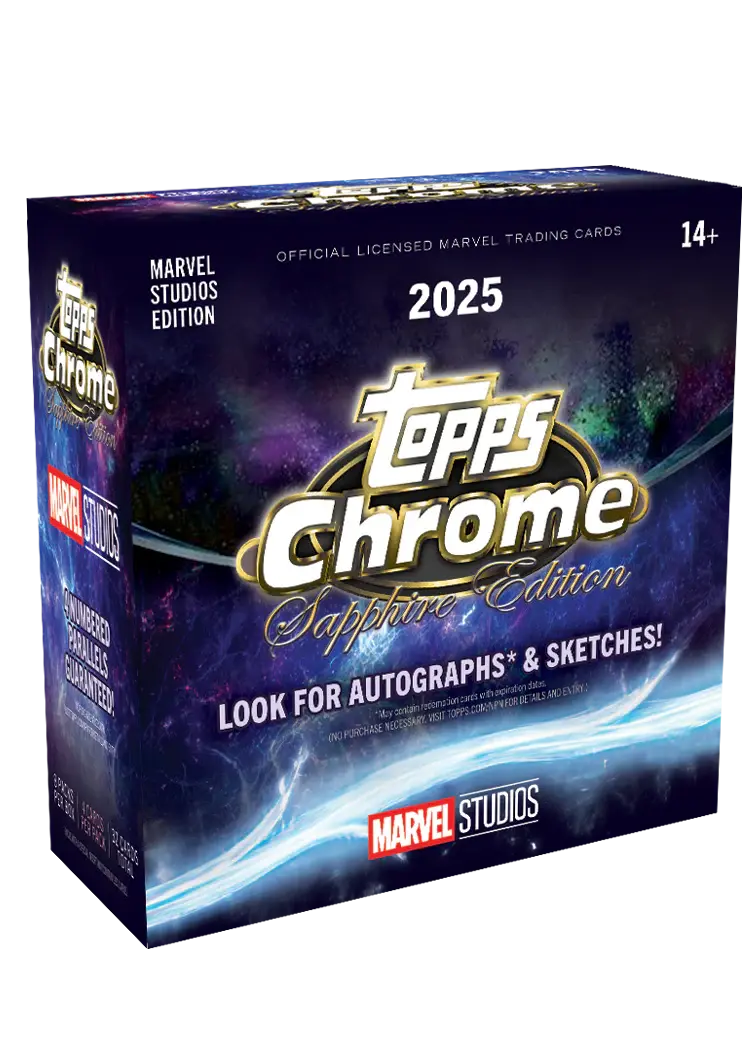 2025 Topps Marvel Studios Chrome® Sapphire Hobby Box 