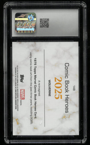 2025 Topps Marvel Wolverine Comic Book Heroes Electrum Ref /99 CGC 10 