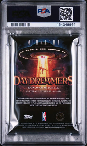 2025 Topps Midnight Daydreamers Donovan Mitchell Dusk /75 PSA 7 