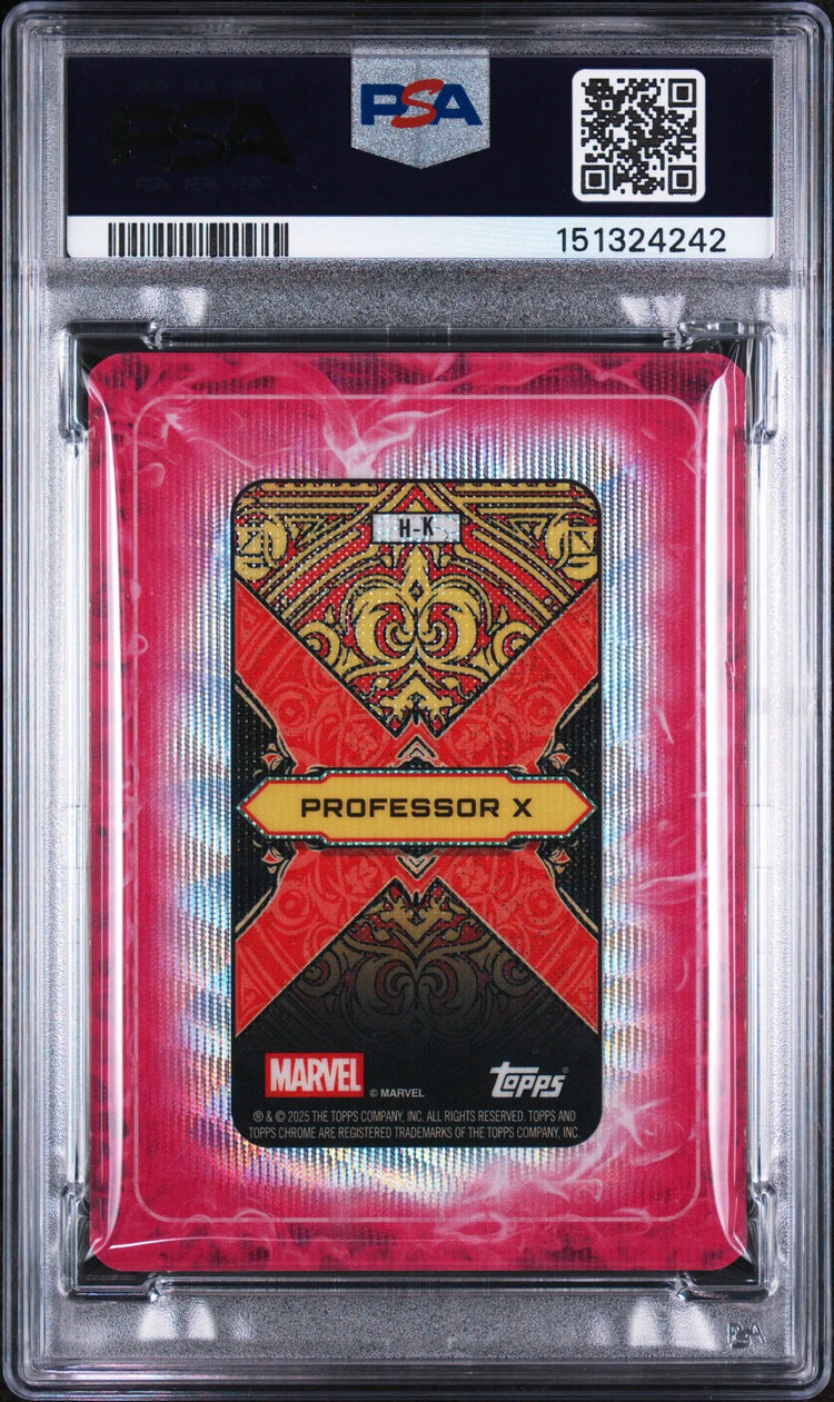 2025 Topps Mint Marvel Gambit's Deck Professor X /99 PSA 10 