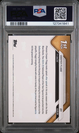 2025 Topps Now Draft Rookie Cooper Flagg RC PSA 10 