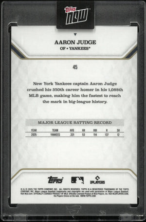 2025 Topps Now MVP Collection Aaron Judge /99 
