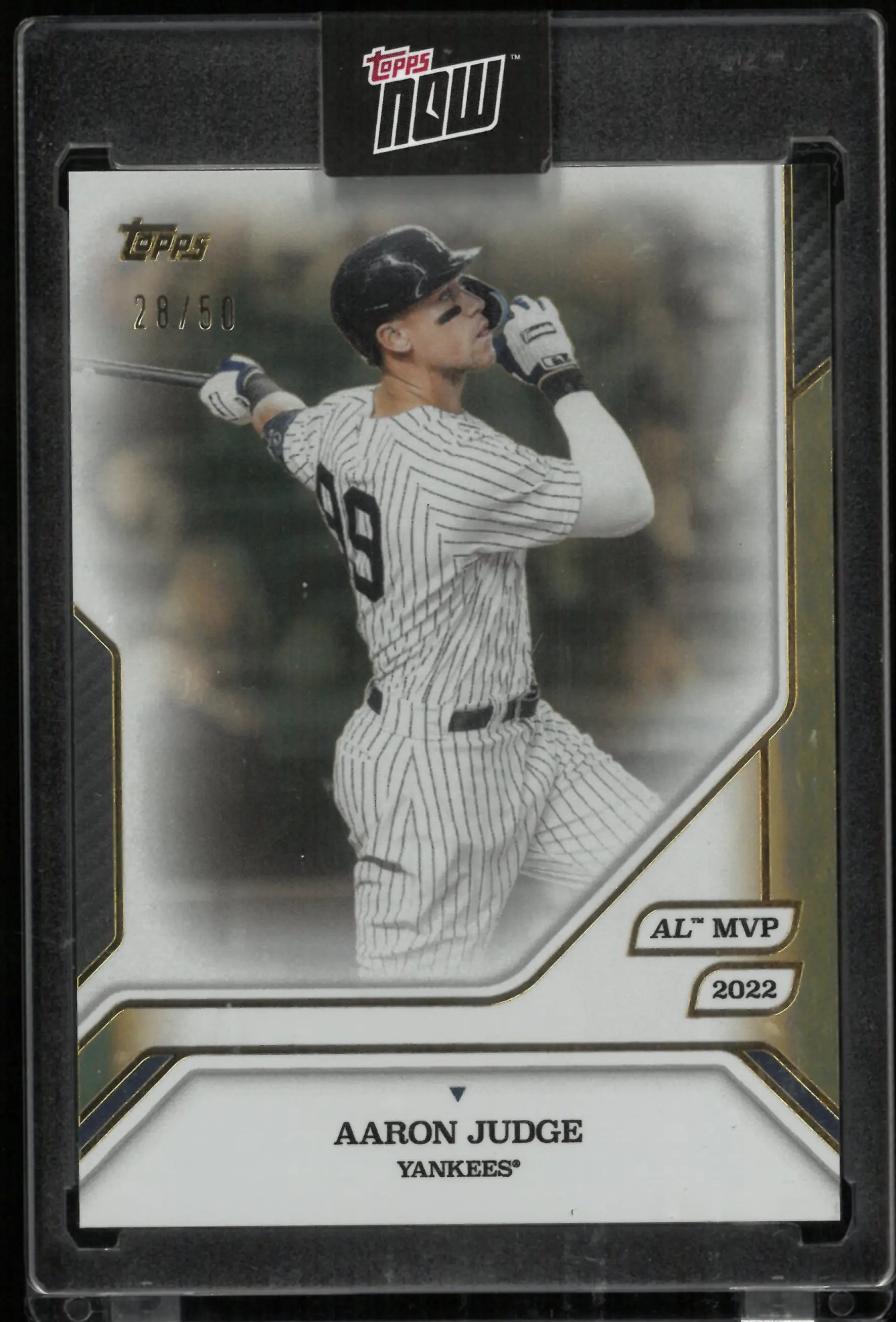 2025 Topps Now MVP Collection Aaron Judge Gold /50 