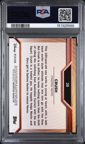 2025 Topps Pixar Crush Gold Raywave /25 PSA 10 