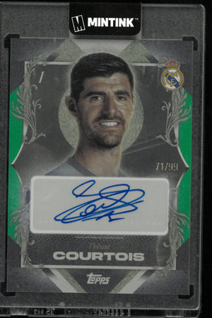 2025 Topps Portrait Posers Auto Los Blancos Real Madrid Thibaut Courtois /99 