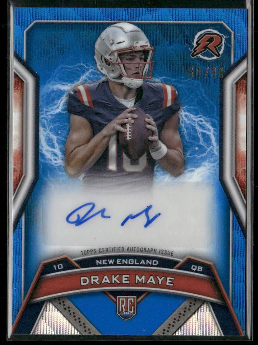 2025 Topps Resurgence Blue Rookie Signatures Auto Drake Maye /99 