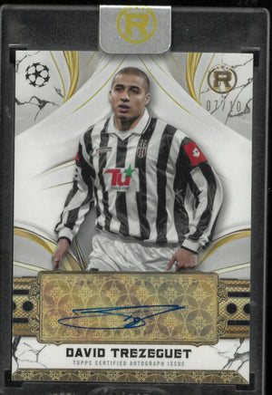 2025 Topps Reverence UEFA CC Reverence Autograph David Trezeguet Auto /10 