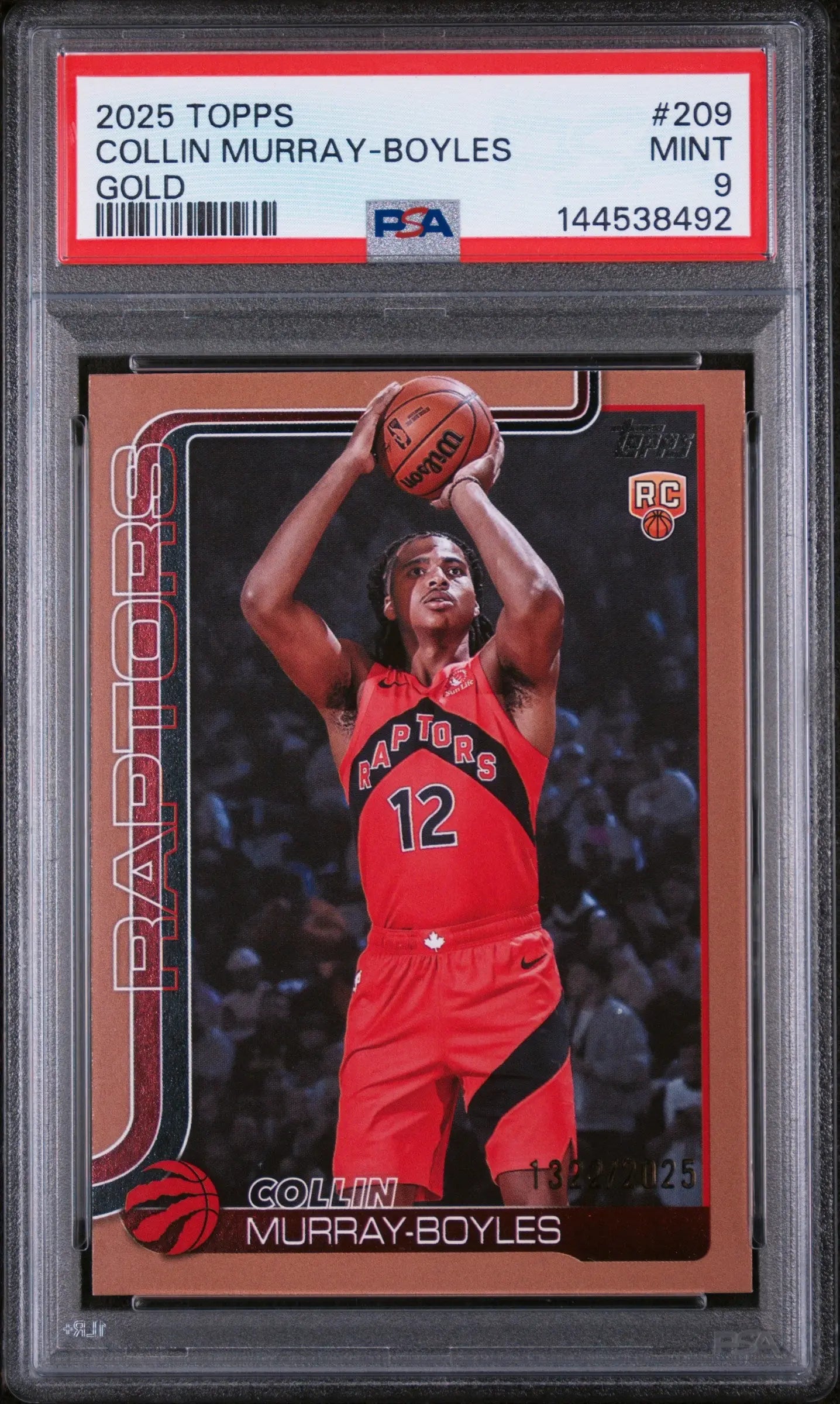 2025 Topps Rookie Collin Murray-Boyles Gold /2025 RC PSA 9 