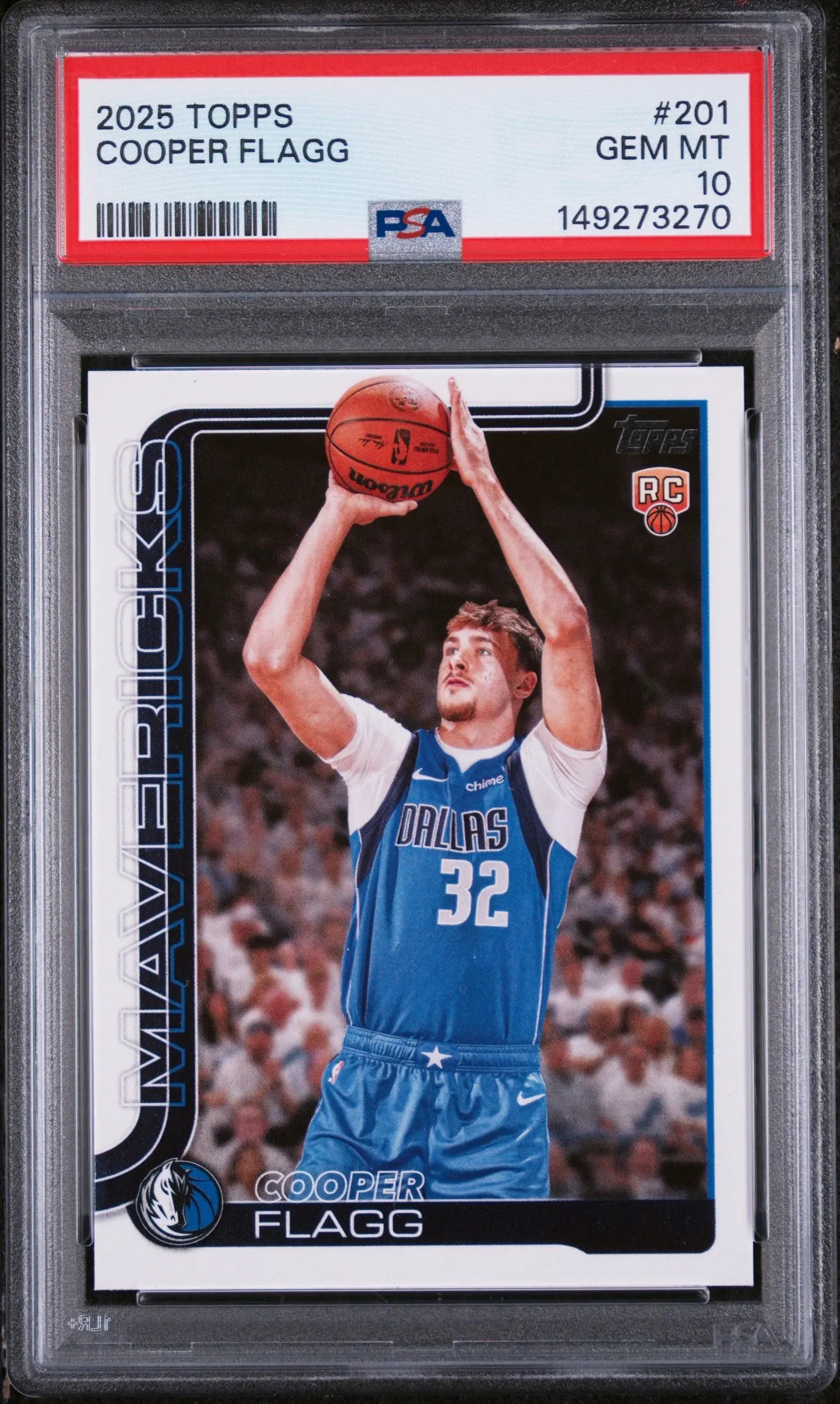 2025 Topps Rookie Cooper Flagg RC PSA 10 