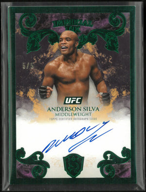 2025 Topps Royalty Collection Imperial Ink Anderson Silva Autograph Green /5 