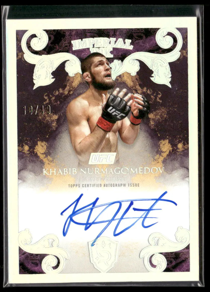 2025 Topps Royalty Collection UFC Imperial Ink Khabib Nurmagomedov /49 