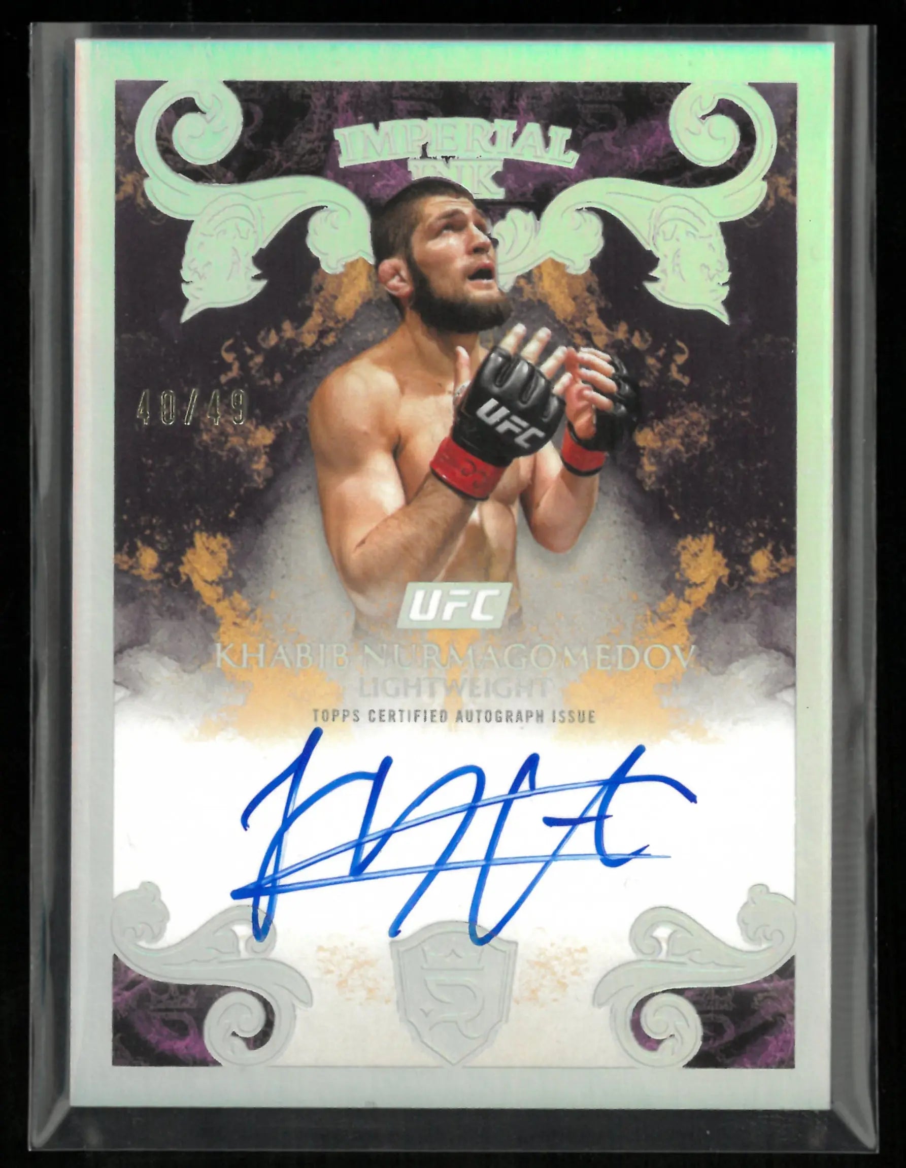 2025 Topps Royalty Collection UFC Imperial Ink Khabib Nurmagomedov /49 