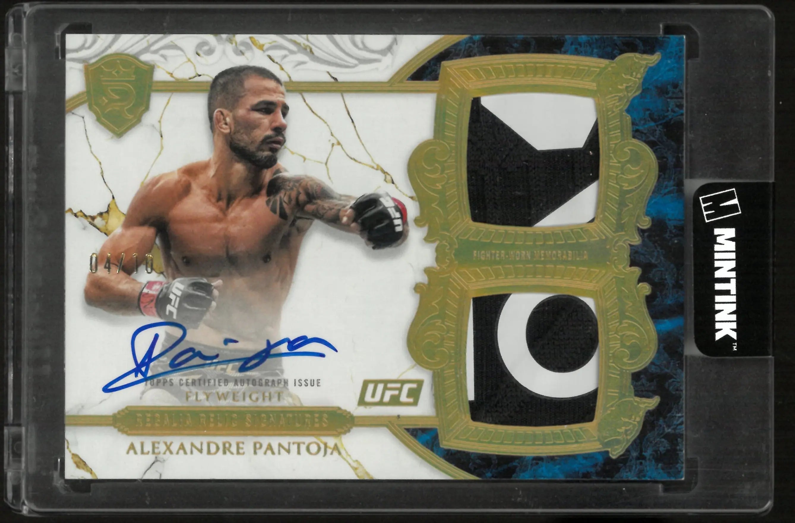 2025 Topps Royalty Regalia Relic Signature Alexandre Pantoja Autograph Patch /10 
