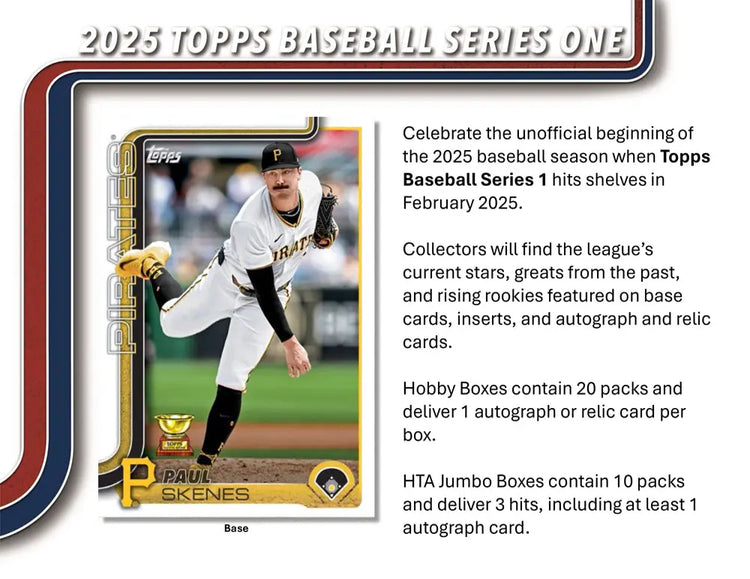 2025 Topps Series 1 Baseball Hobby Box (Pre Order) 