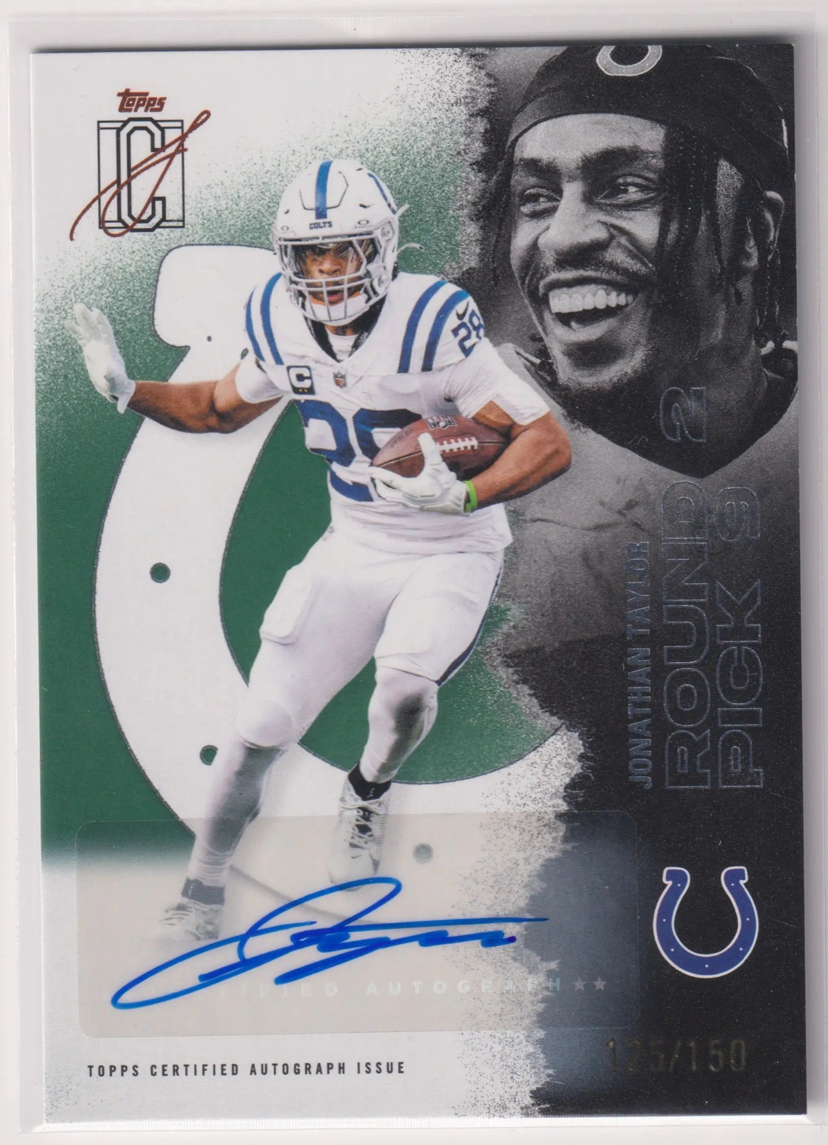 2025 Topps Signature Class Autograph Jonathan Taylor Auto Green /150 