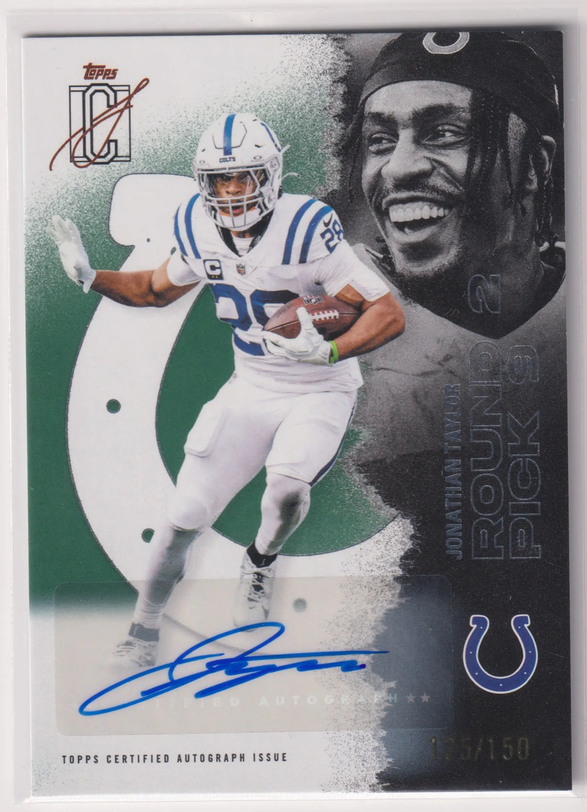 2025 Topps Signature Class Autograph Jonathan Taylor Auto Green /150 