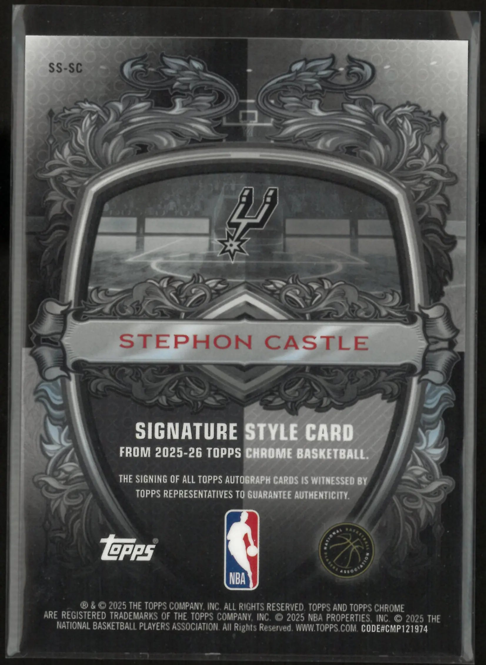 2025 Topps Signature Style Autograph Stephon Castle Auto 
